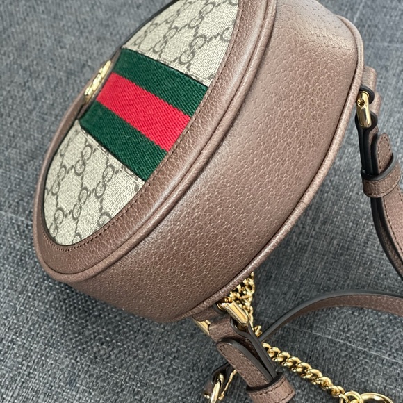 Gucci Ophidia Round GG Coated Canvas Mini Backpack - Picture 7 of 13
